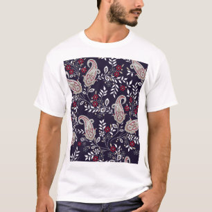 Traditionelles indisches Paisley, nahtlos Muster. T-Shirt