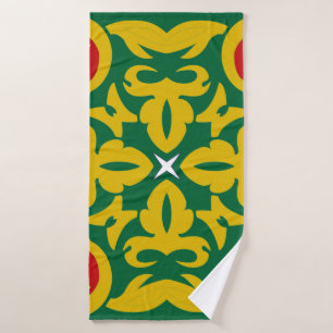 Traditionelles islamisches Muster. Bandana-Printde Badehandtuch
