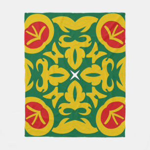 Traditionelles islamisches Muster. Bandana-Printde Fleecedecke