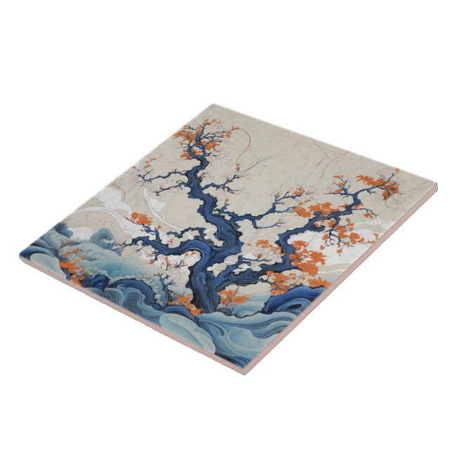 Traditionelles Japan Kutani Zierkunst 18 Fliese (Seite)