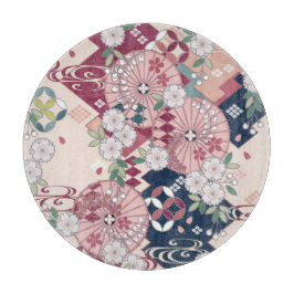 Traditionelles japanisches Blumenglas Sakura Pink Schneidebrett