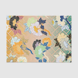 Traditionelles japanisches Blumenmuster Seidenpapier