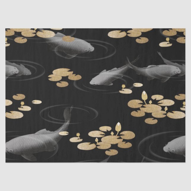 Traditionelles japanisches Karpfenpapier Seidenpapier (Vorderseite)