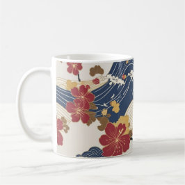 Traditionelles japanisches Kimono-Muster Kaffeetasse