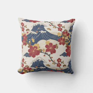 Traditionelles japanisches Kimono-Muster Kissen