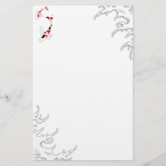 Traditionelles japanisches Koi unter Wasser Briefpapier