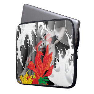 Traditionelles japanisches Koi unter Wasser Laptopschutzhülle