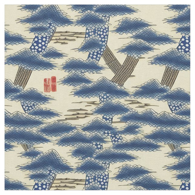 Traditionelles japanisches Muster Stoff (Nahaufnahme)