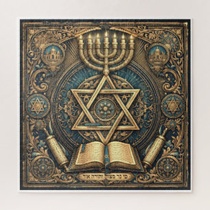 Traditionelles Judaica-Design und kniffliges Puzzl