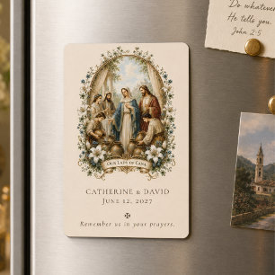 Traditionelles katholische Hochzeits-Andenken von  Magnet