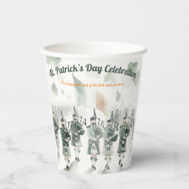 Traditionelles keltisches Irish St. Patrick's Day  Pappbecher