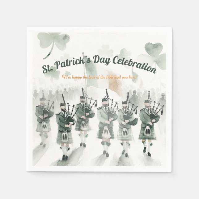Traditionelles keltisches Irish St. Patrick's Day  Serviette (Vorderseite)