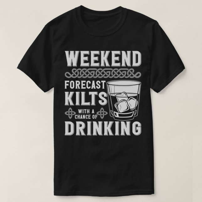 Traditionelles Kilt Trageangebot für mehr als 21 K T-Shirt (Design vorne)