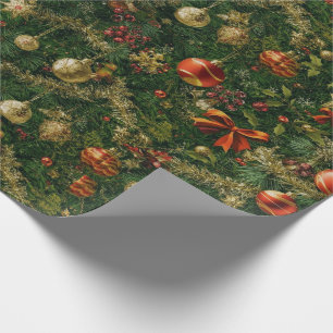 Traditionelles/klassisches Weihnachtspapier Geschenkpapier