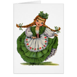Traditionelles Kleid eines irischen Mädchens im Vi