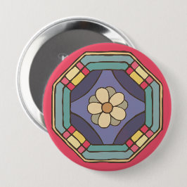 Traditionelles koreanisches Muster Button