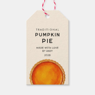 Traditionelles Kürbiskuchen Jar Labels Geschenkanhänger