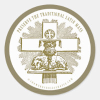 Traditionelles lateinisches goldenes Lamm Gottes A