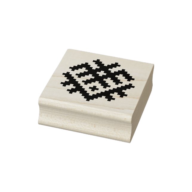 Traditionelles Lettisches Nordisches Zeichen Gummistempel (Stempel)