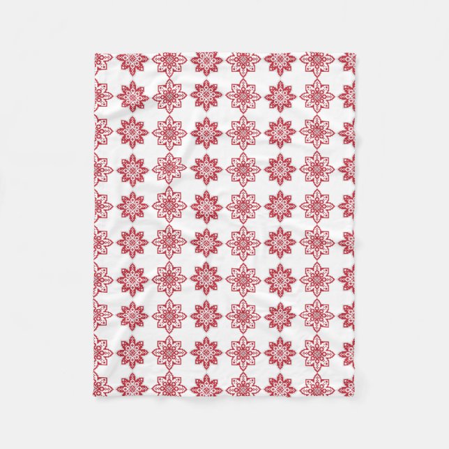 Traditionelles lettisches SUN-Zeichen geometrische Fleecedecke (Vorderseite)