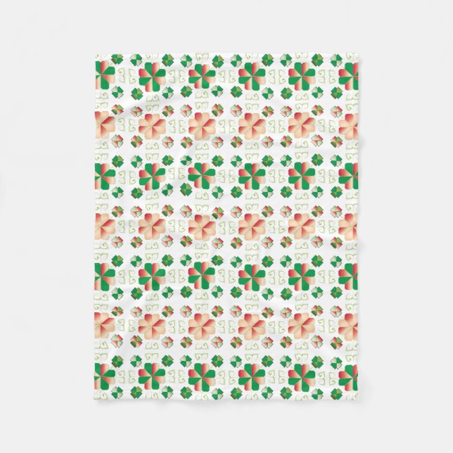 Traditionelles lettisches SUN-Zeichen geometrische Fleecedecke (Vorderseite)