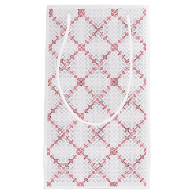Traditionelles lettisches SUN-Zeichen geometrische Kleine Geschenktüte (Vorderseite)