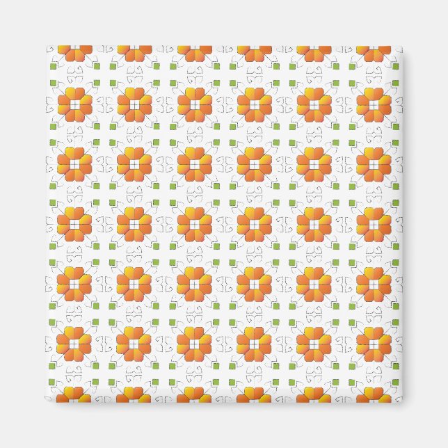 Traditionelles lettisches SUN-Zeichen geometrische Magnet (Vorne)