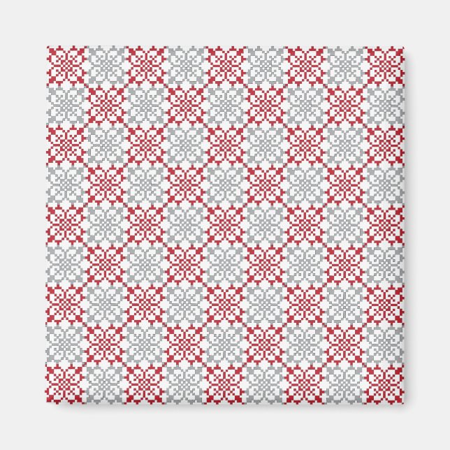 Traditionelles lettisches SUN-Zeichen geometrische Magnet (Vorne)