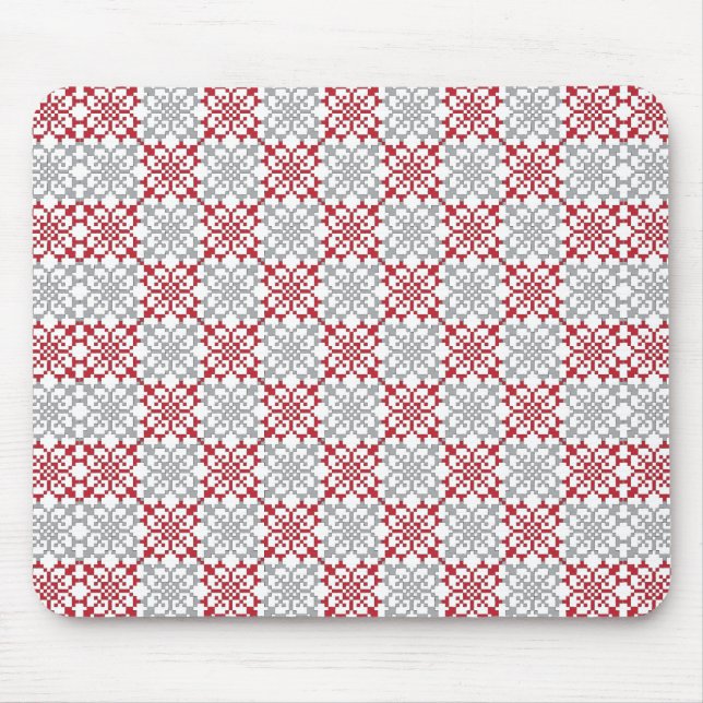 Traditionelles lettisches SUN-Zeichen geometrische Mousepad (Vorne)