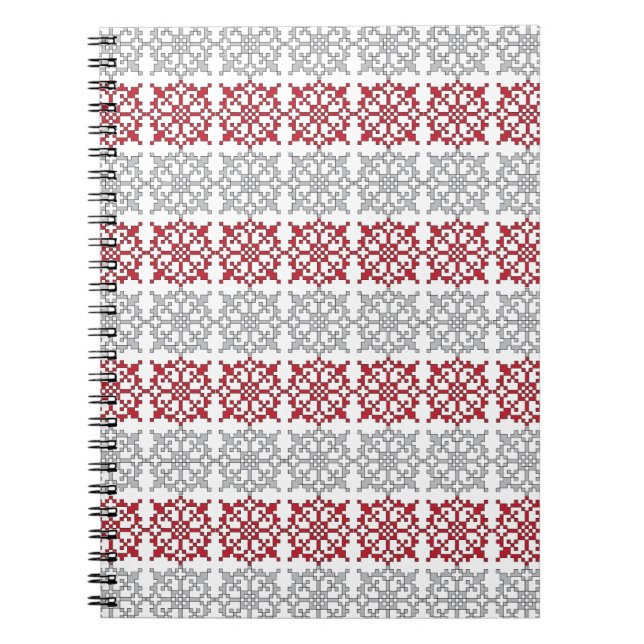 Traditionelles lettisches SUN-Zeichen geometrische Notizblock (Vorderseite)