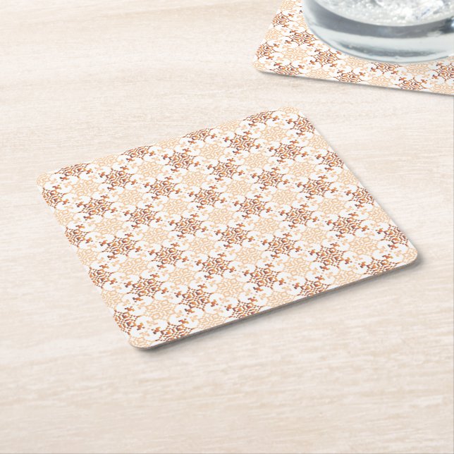 Traditionelles lettisches SUN-Zeichen geometrische Rechteckiger Pappuntersetzer (angewinkelt)