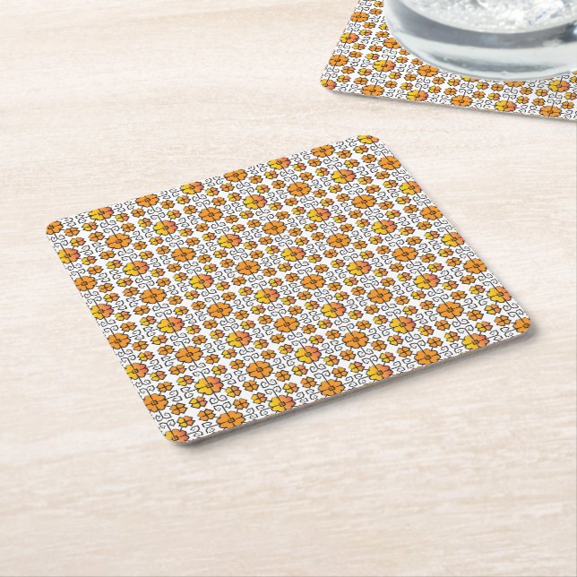 Traditionelles lettisches SUN-Zeichen geometrische Rechteckiger Pappuntersetzer (angewinkelt)