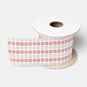 Traditionelles lettisches SUN-Zeichen geometrische Satinband