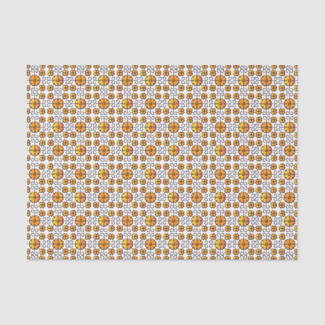 Traditionelles lettisches SUN-Zeichen geometrische Seidenpapier (Vorderseite)