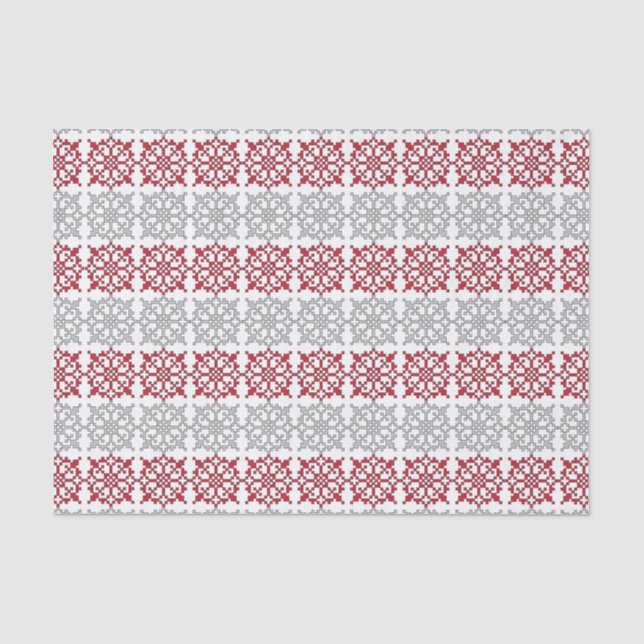 Traditionelles lettisches SUN-Zeichen geometrische Seidenpapier (Vorderseite)