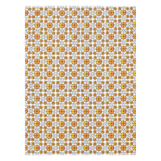Traditionelles lettisches SUN-Zeichen geometrische Tischdecke (Vorderseite)