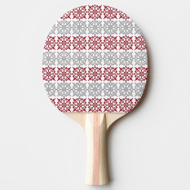 Traditionelles lettisches SUN-Zeichen geometrische Tischtennis Schläger (Vorderseite)