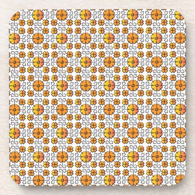Traditionelles lettisches SUN-Zeichen geometrische Untersetzer (Vorderseite)