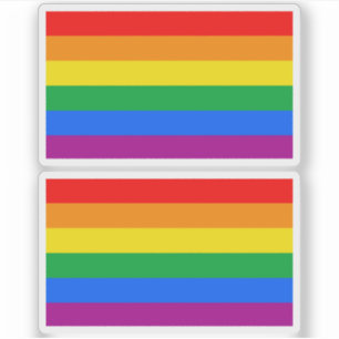 Traditionelles LGBTQIA+-Flag Aufkleber