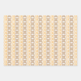 Traditionelles litauisches Volkskunstmuster Geschenkpapier Set