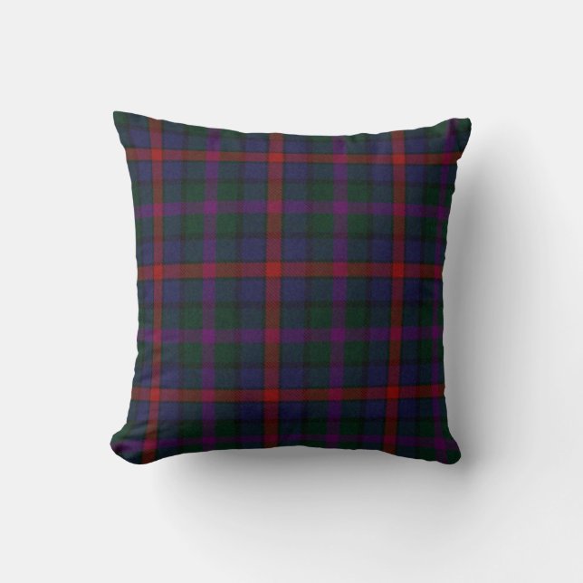 Traditionelles MacCaughan Tartan Kariert Kissen (Vorderseite)