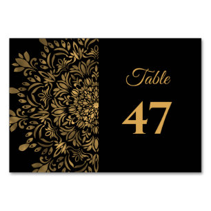 Traditionelles Mandala klassische elegante Luxus-H Tischnummer