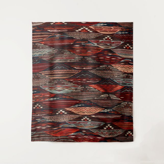 traditionelles marokkanisches Kunstwerk Wandteppich (Vorderseite)