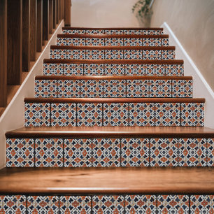 Traditionelles marokkanisches Mosaik Blue & Terrac Fliese