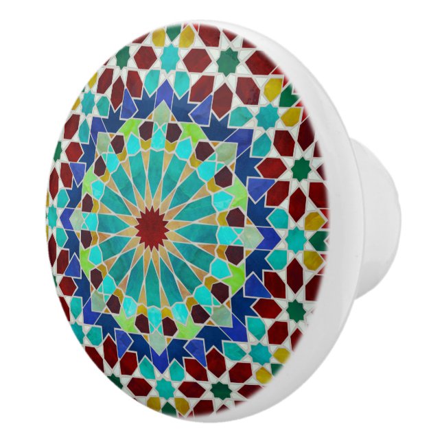 Traditionelles marokkanisches Mosaik Keramikknauf (Rechts)