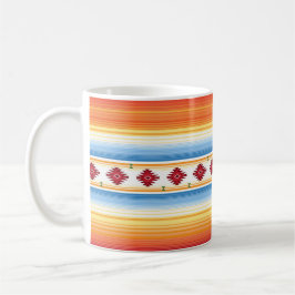 Traditionelles mexikanisches Serape-Blanket-Muster Kaffeetasse