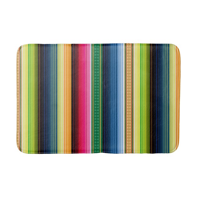 Traditionelles mexikanisches umfassendes Serape Badematte (Vorderseite)