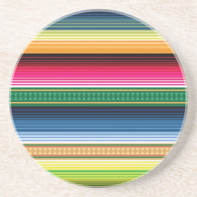 Traditionelles mexikanisches umfassendes Serape Getränkeuntersetzer (Vorne)
