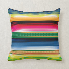 Traditionelles mexikanisches umfassendes Serape Kissen