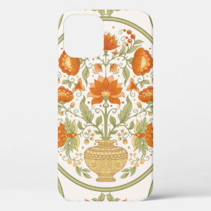 Traditionelles Motiv, Fantasie-Blume im Retro, Case-Mate iPhone Hülle